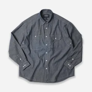 1920's CHAMBRAY WORK SHIRT - INDIGO