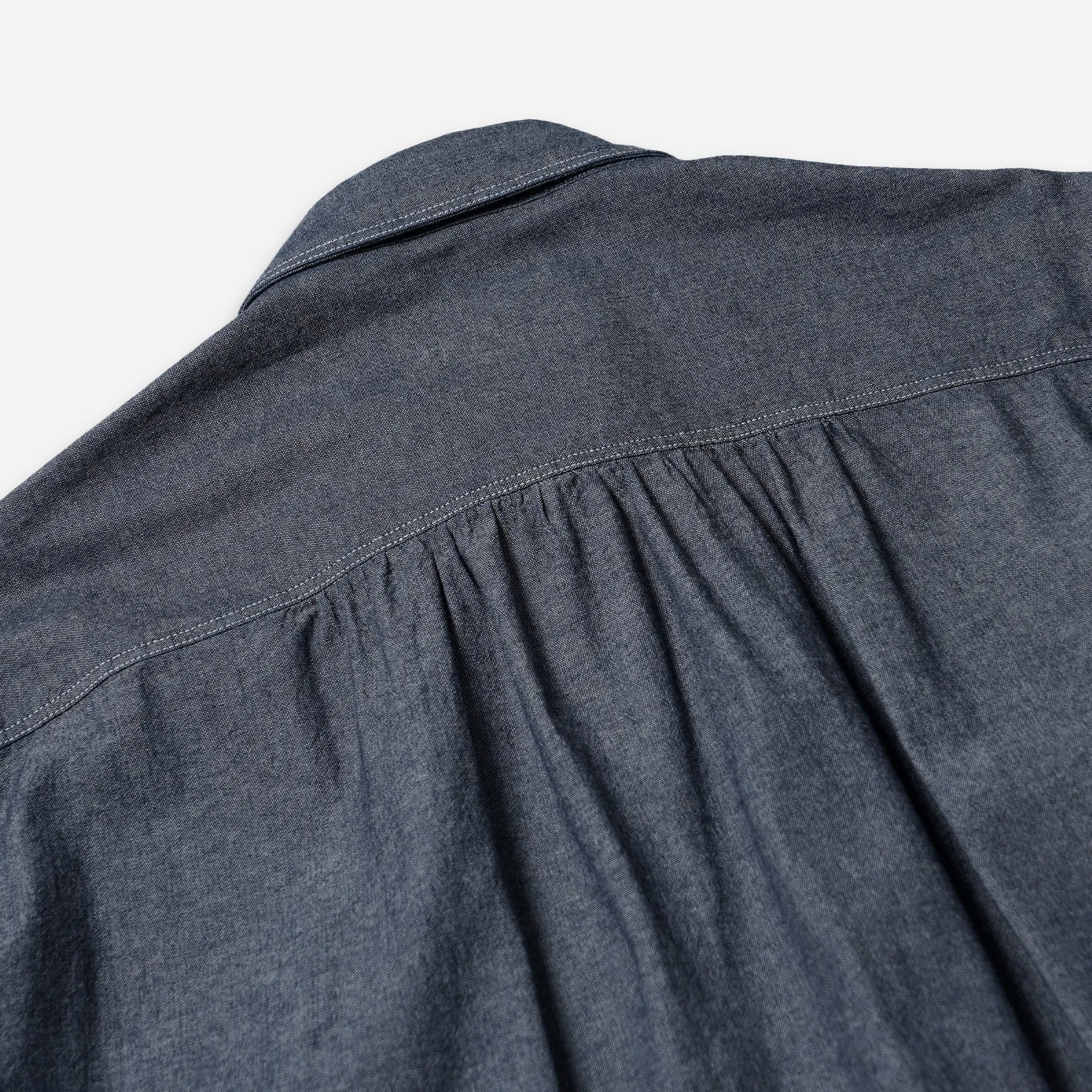 1920's CHAMBRAY WORK SHIRT - INDIGO