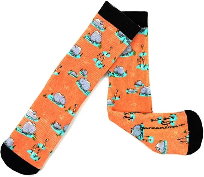 3 Pair Adult Jungle Fun Bamboo Crew Socks