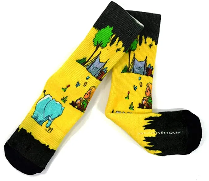 3 Pair Adult Jungle Fun Bamboo Crew Socks