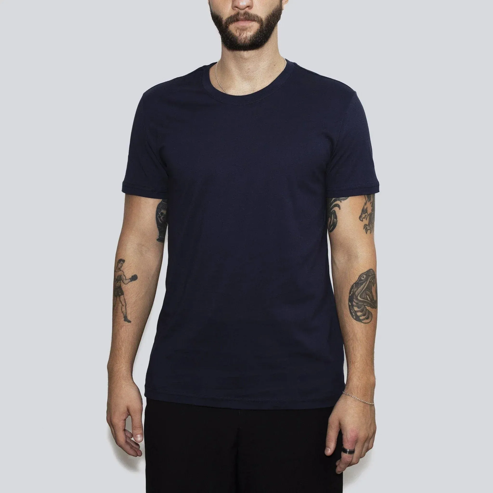 5 Pack | Men’s T-Shirts, Recycled Cotton, Midnight