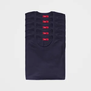 5 Pack | Men’s T-Shirts, Recycled Cotton, Midnight