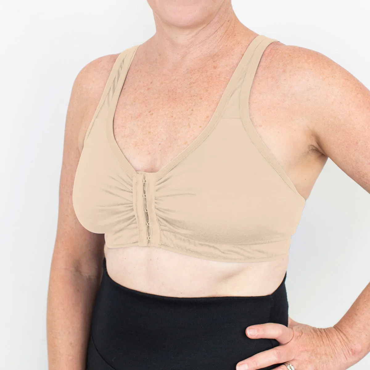 #623 Front Opening Merino Bra