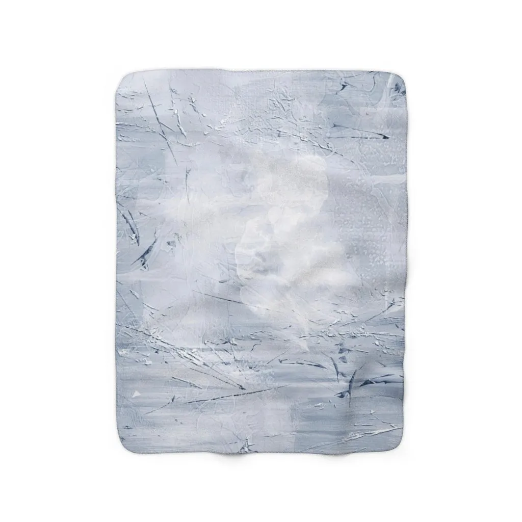 Abstract Comfy Blanket | Navy Blue Sky