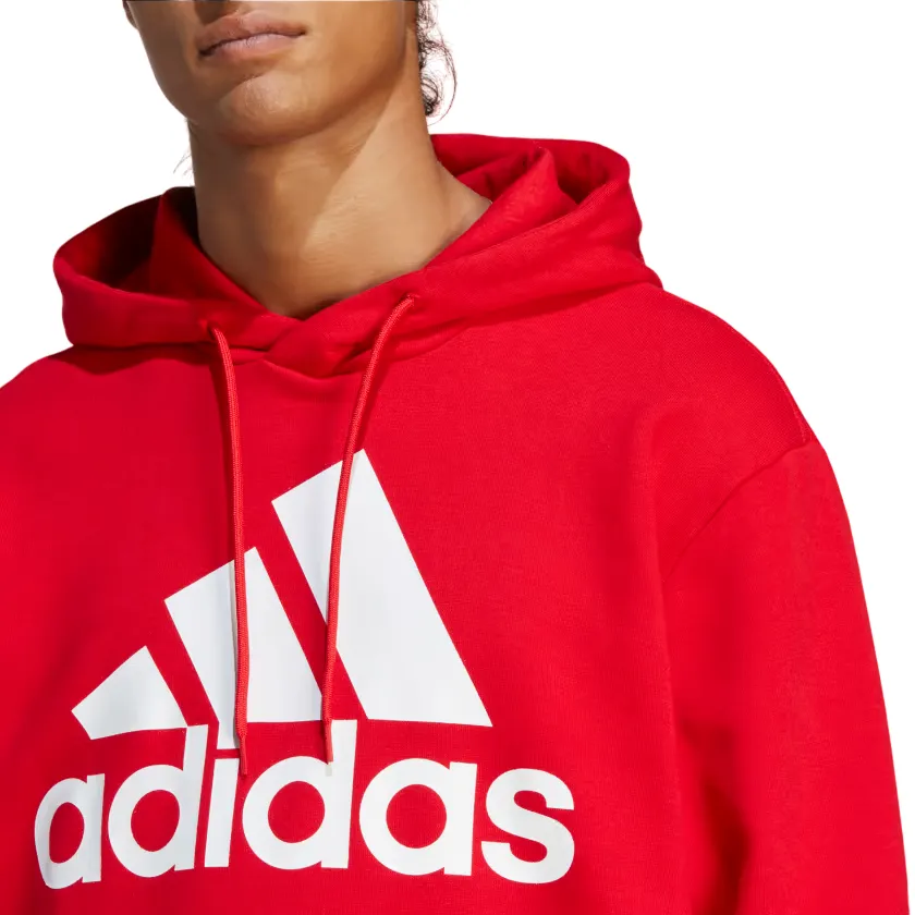 Adidas Essentials Big Logo men's hoodie IC9365 red