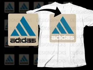 Adidas Retro Logo Design Classic Print Png Digital Download