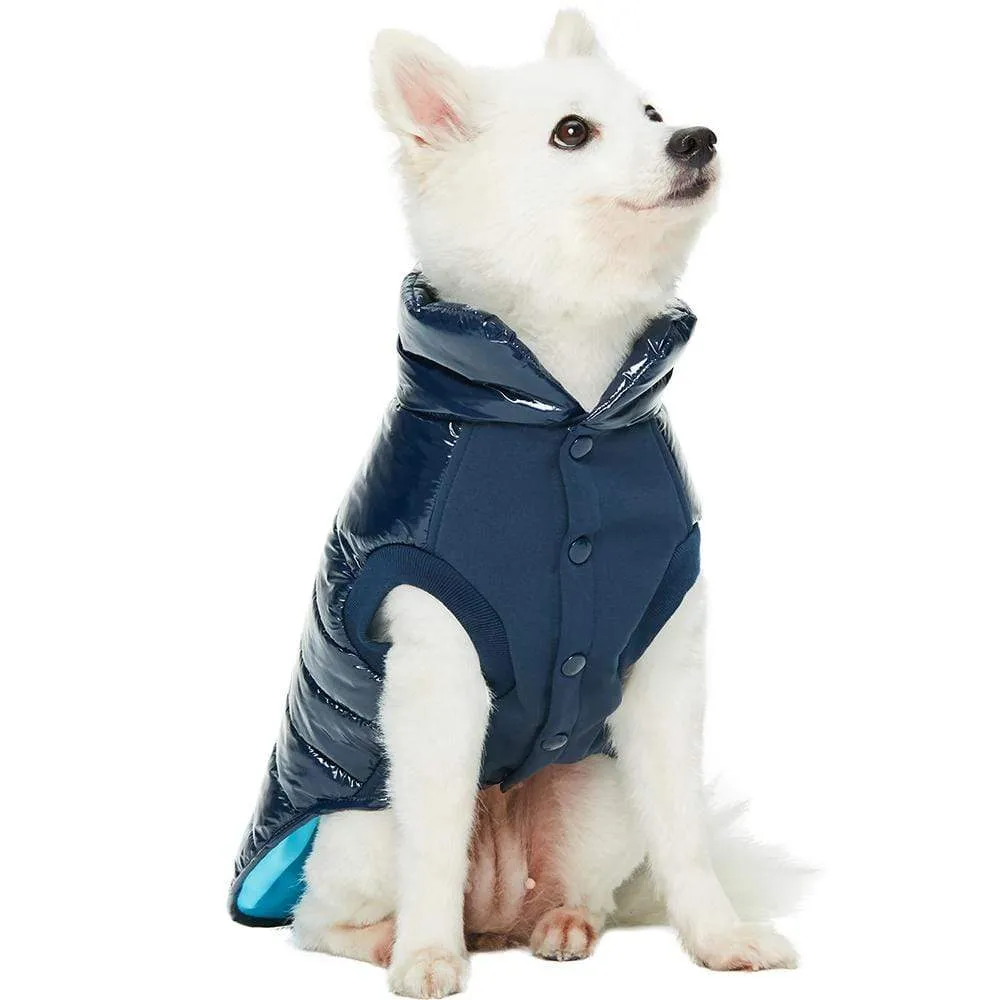 All-weather Quilted Glossy Dog Puffer Jacket