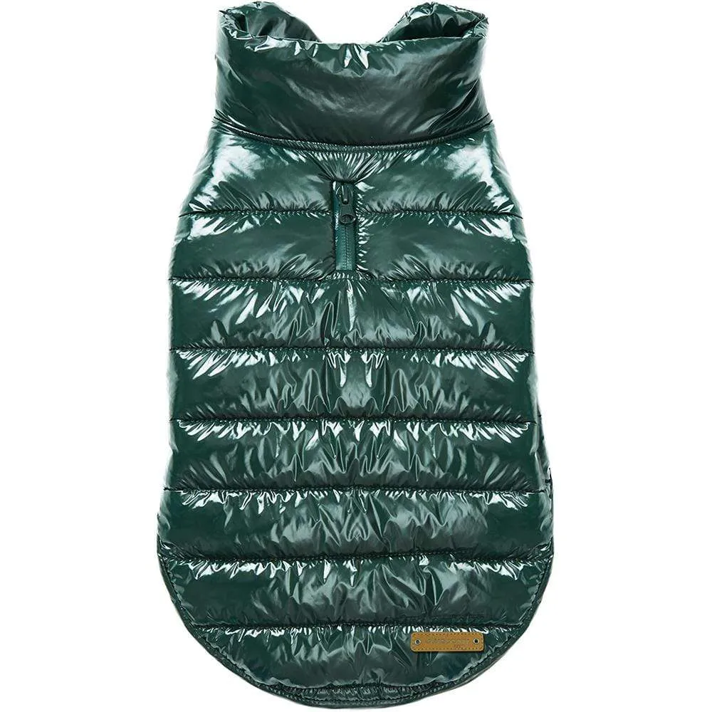 All-weather Quilted Glossy Dog Puffer Jacket