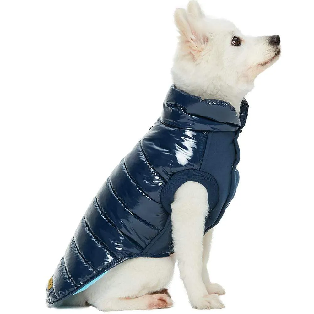 All-weather Quilted Glossy Dog Puffer Jacket