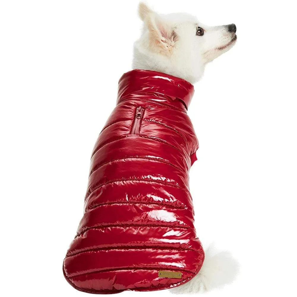 All-weather Quilted Glossy Dog Puffer Jacket