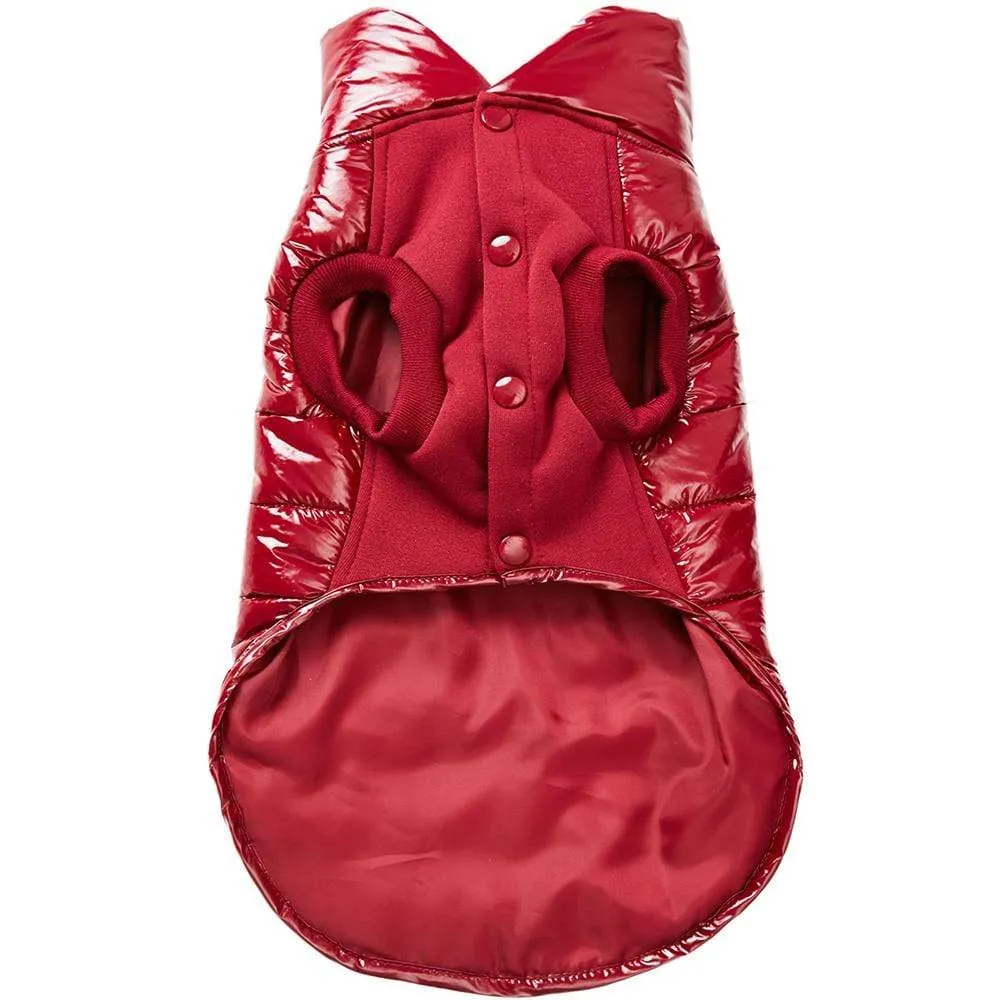 All-weather Quilted Glossy Dog Puffer Jacket