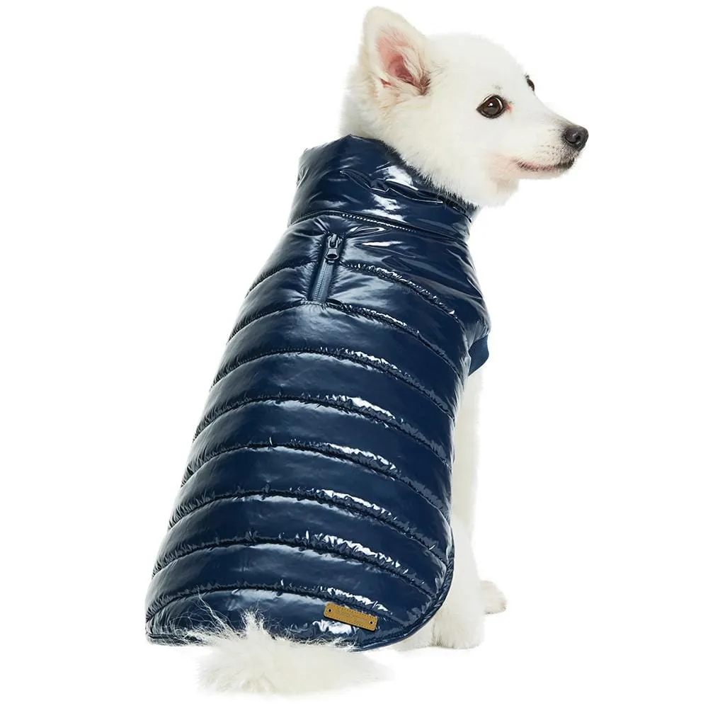 All-weather Quilted Glossy Dog Puffer Jacket