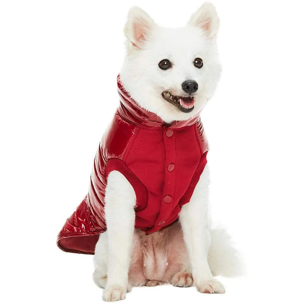 All-weather Quilted Glossy Dog Puffer Jacket