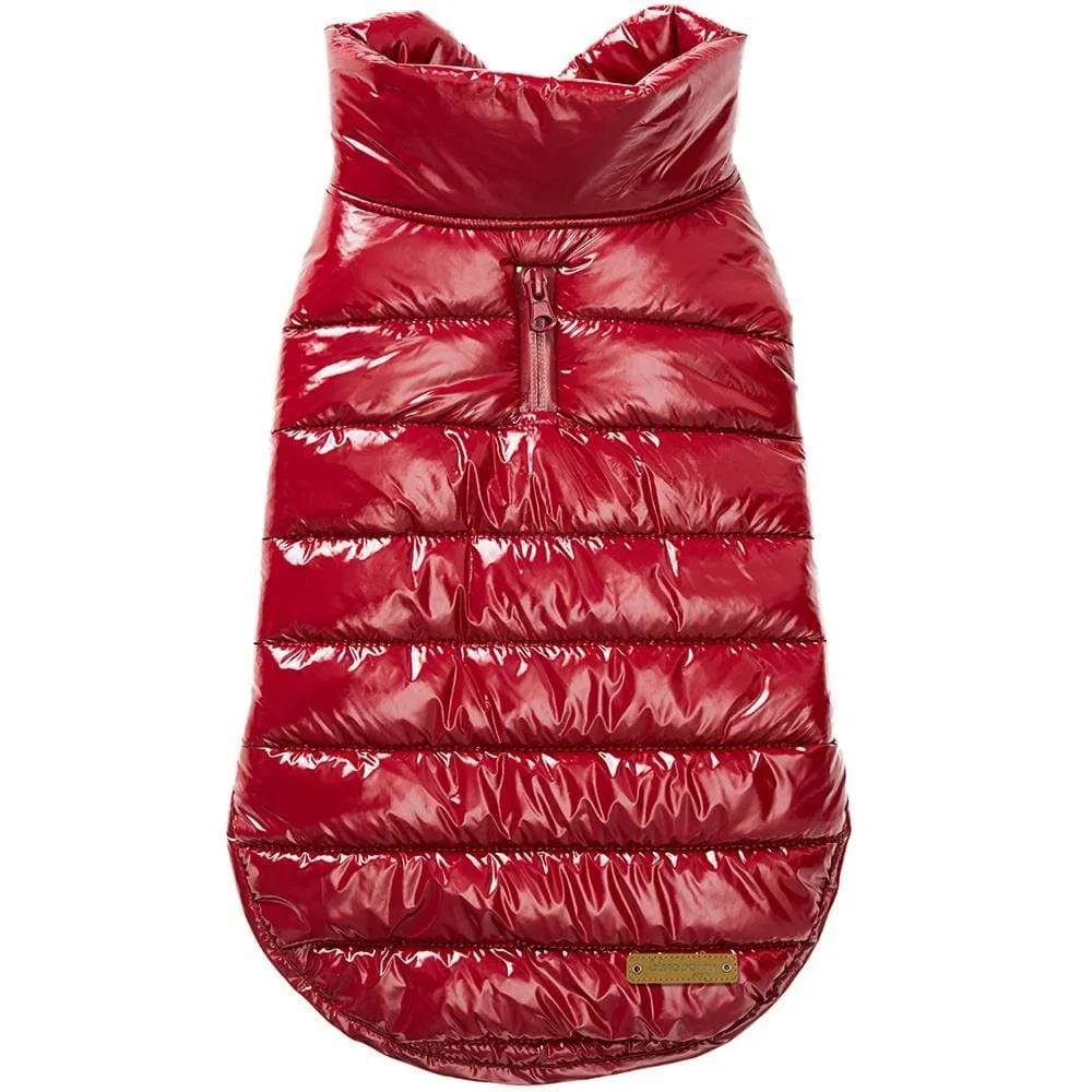 All-weather Quilted Glossy Dog Puffer Jacket