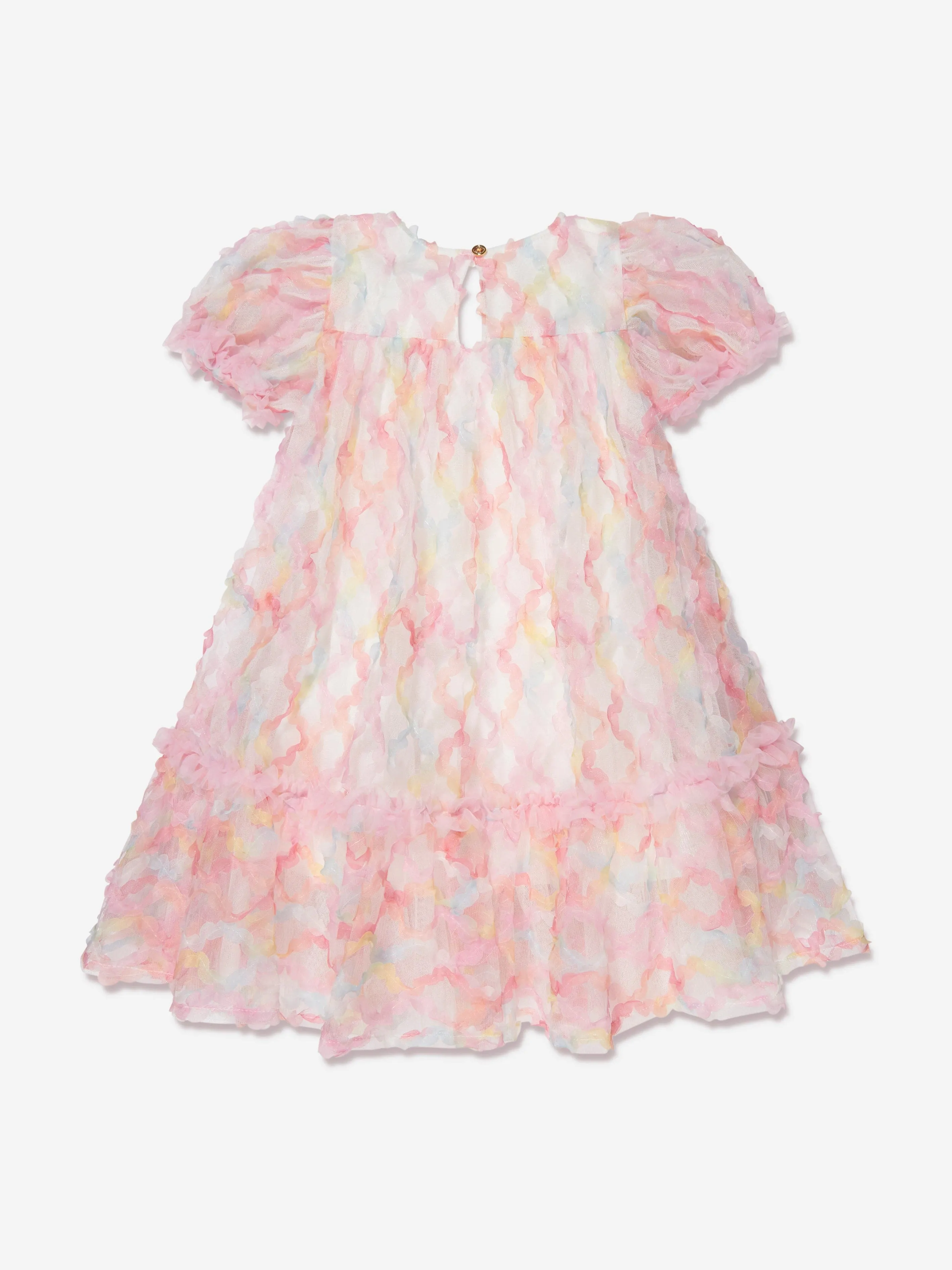 Angels Face Girls Kriskross Dress in Multicolour