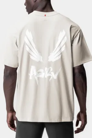 ASRV Tech Essential™ Relaxed Tee - Stone "Brush Wings/Asrv