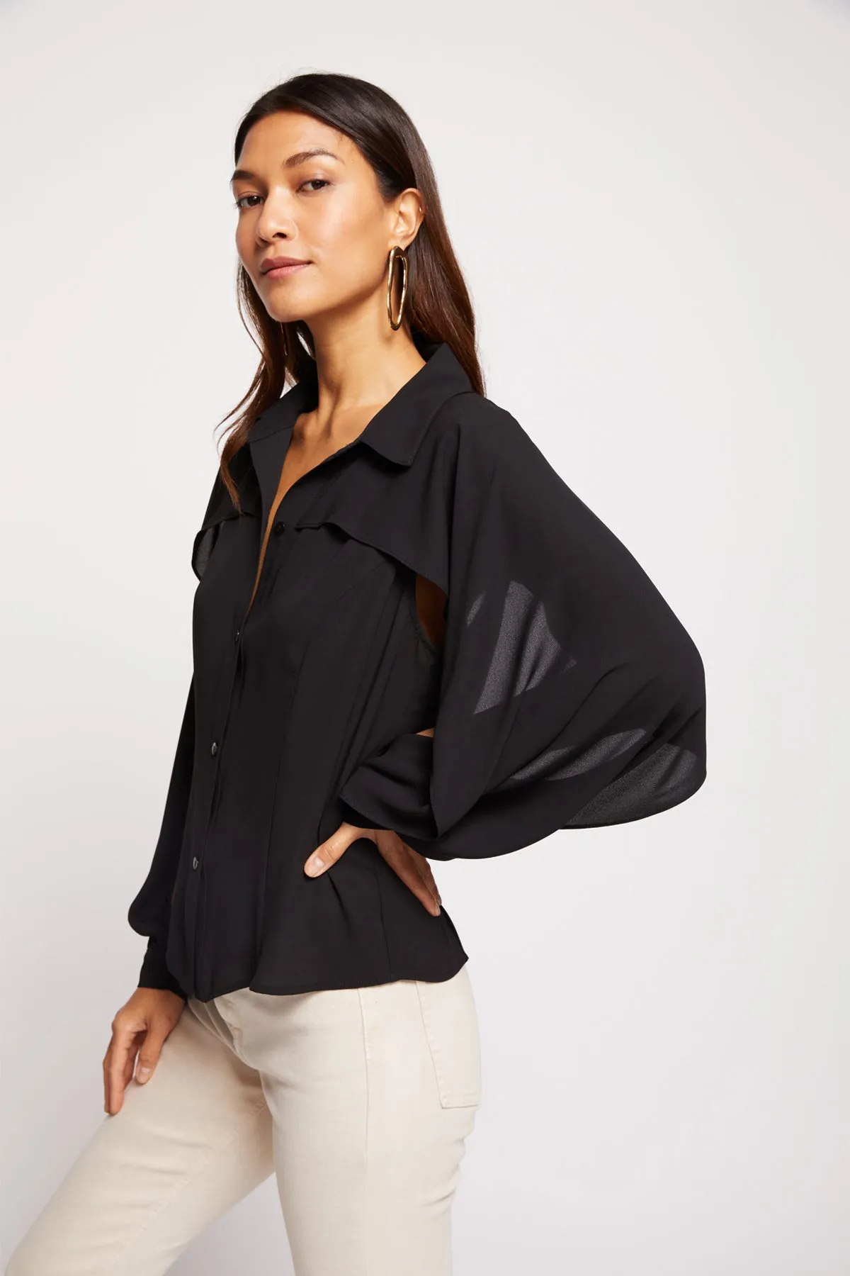 Bailey 44 Siff Blouse in Black