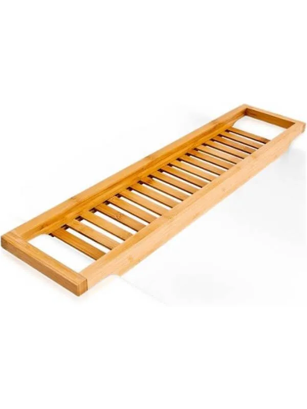 Bamboo Bathroom Caddy Tray Rack - Eco-Friendly