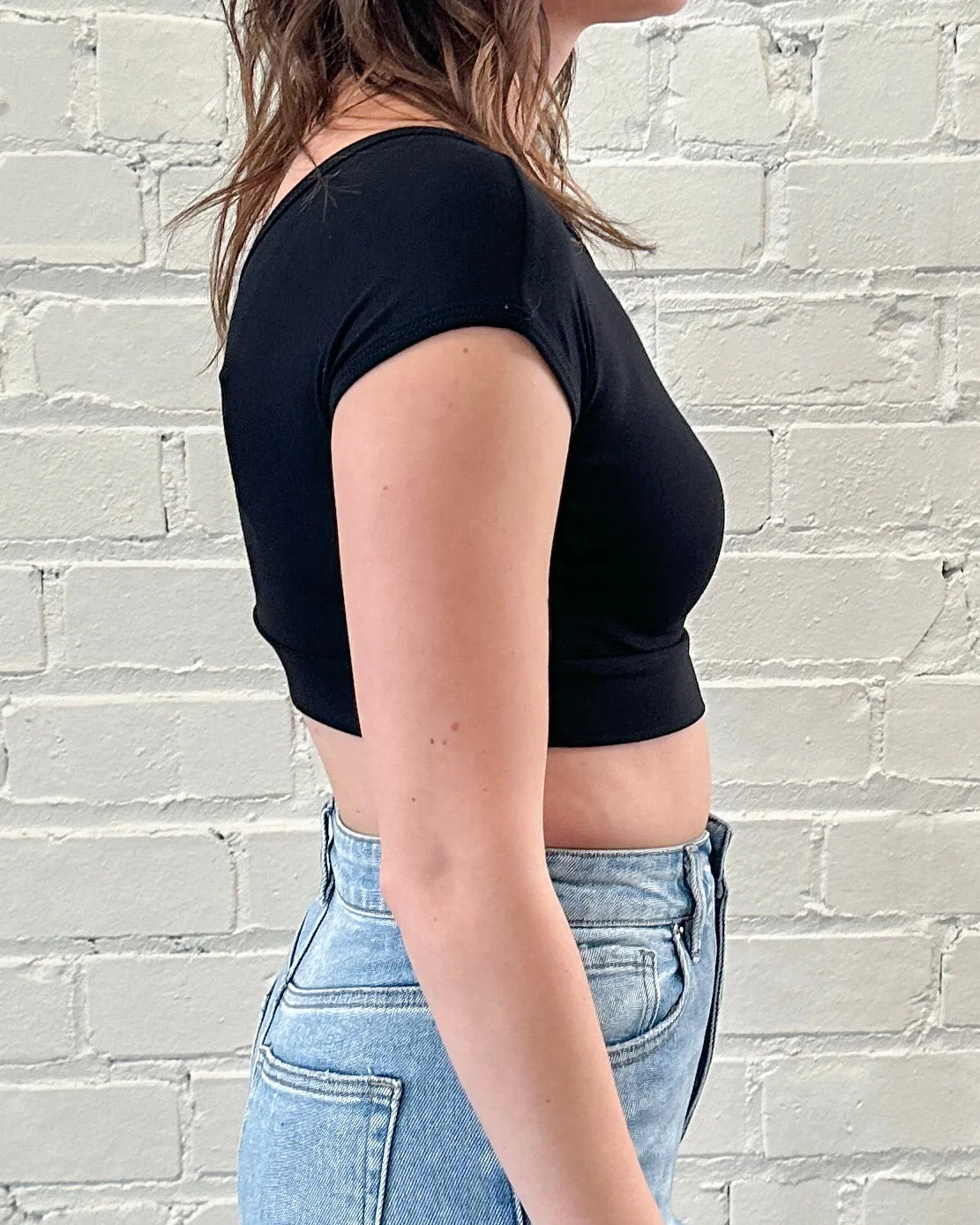 Basic Cap Sleeve Halftee