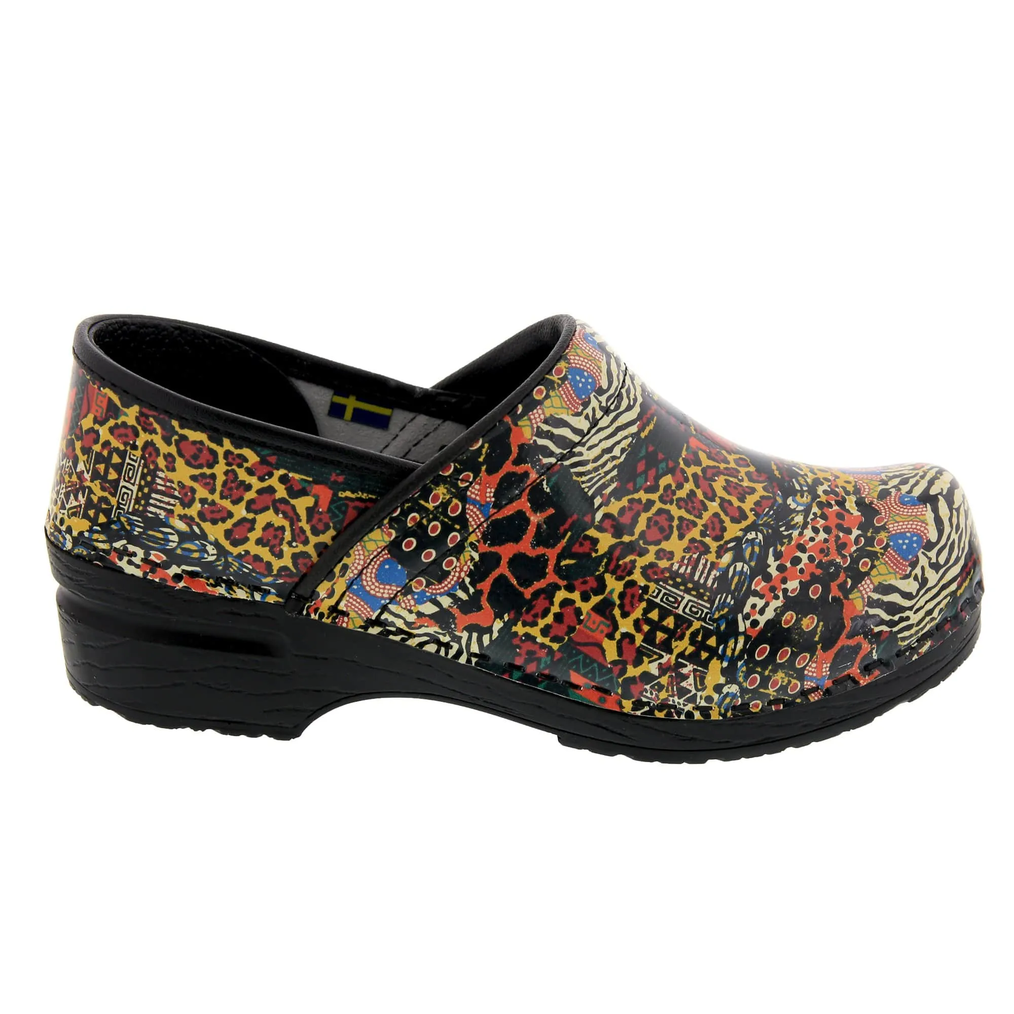 BJORK PROFESSIONAL Safari Chic Leather Clogs - CLOSEOUT