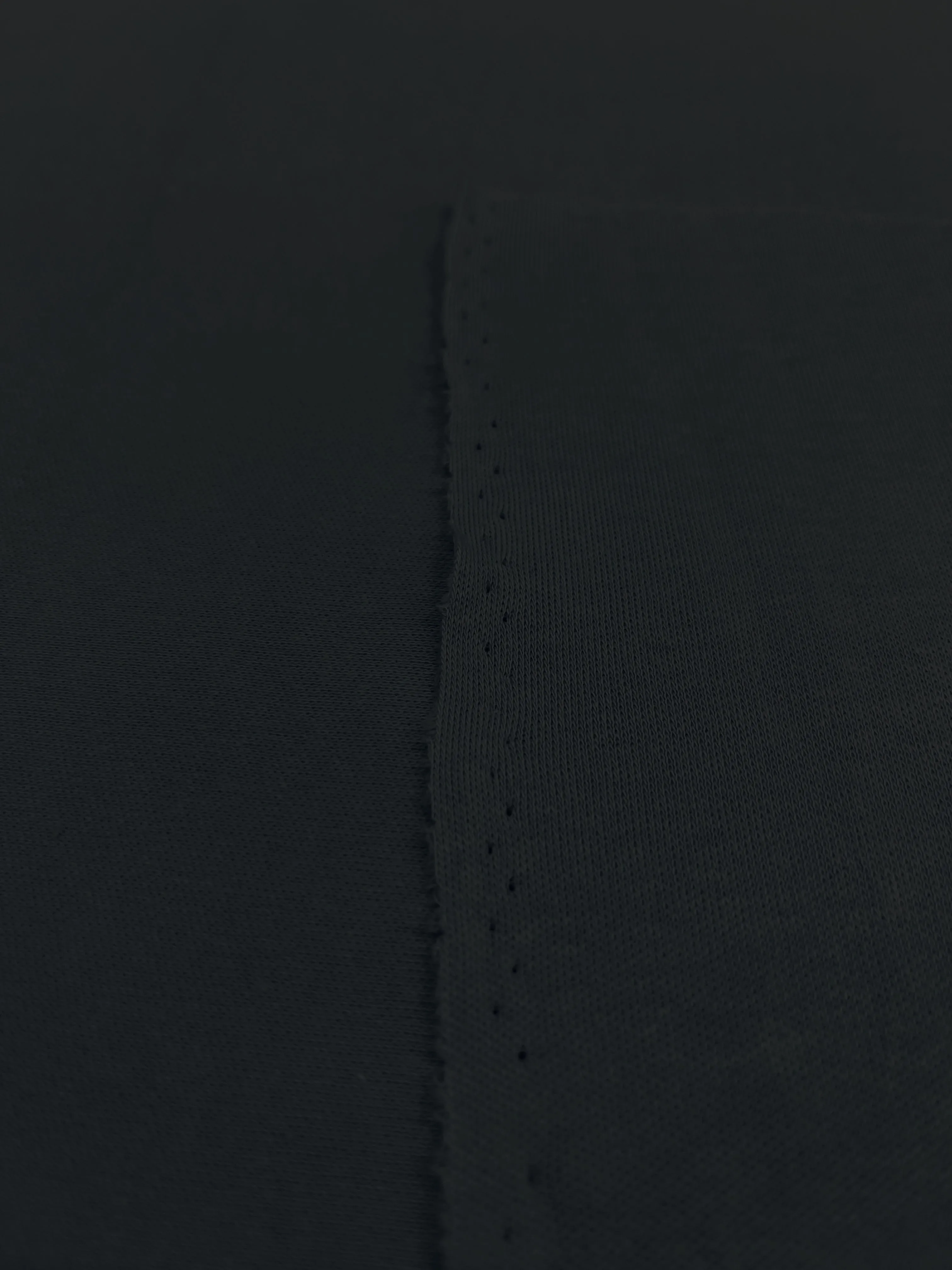 Black Cotton Interlock Fabric