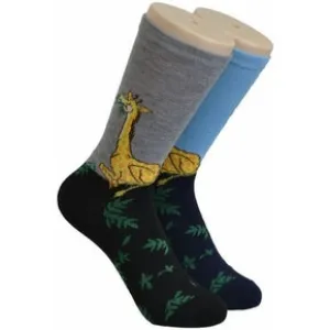 Blue Giraffe Socks