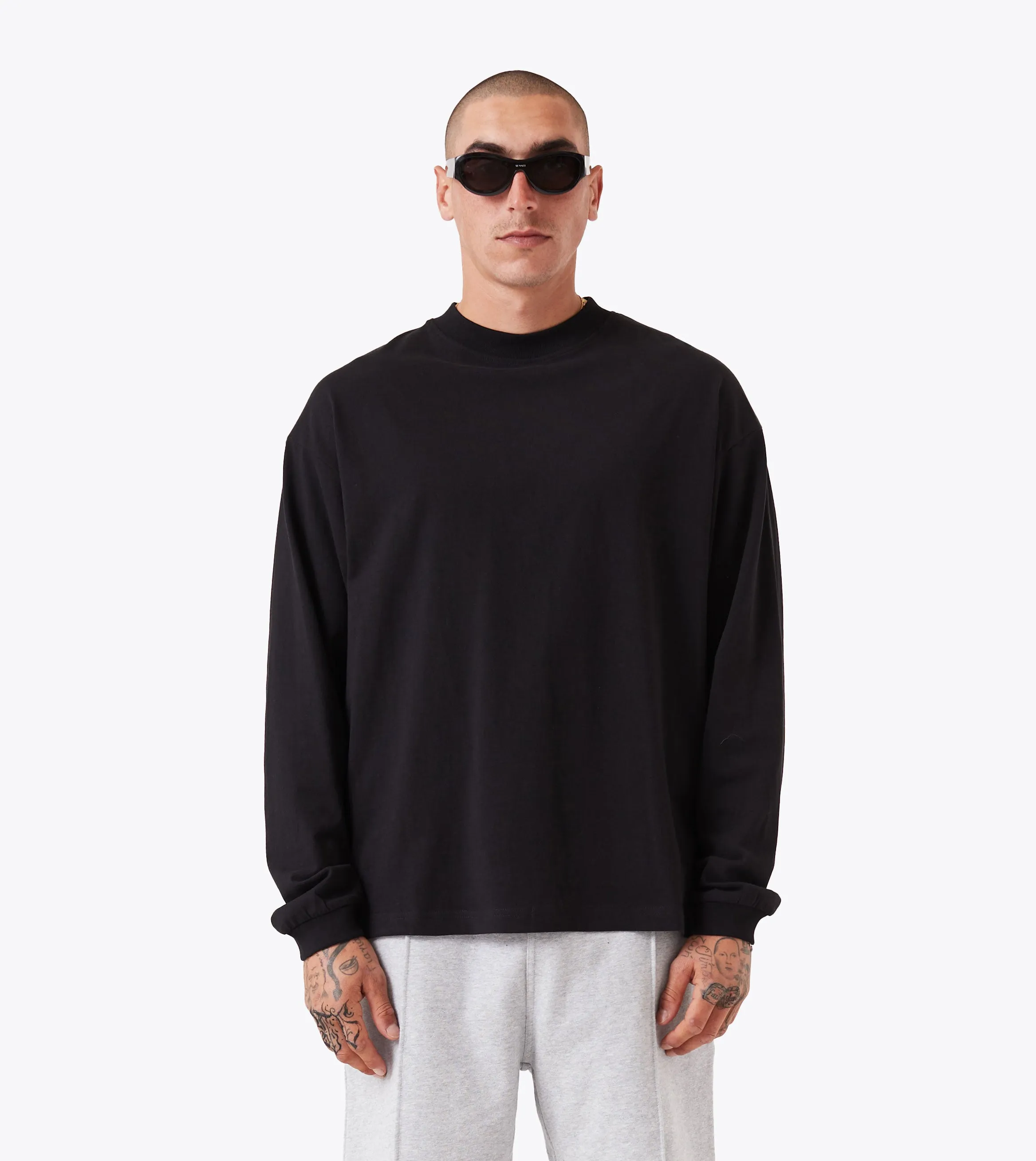 Box    LS Tee Black