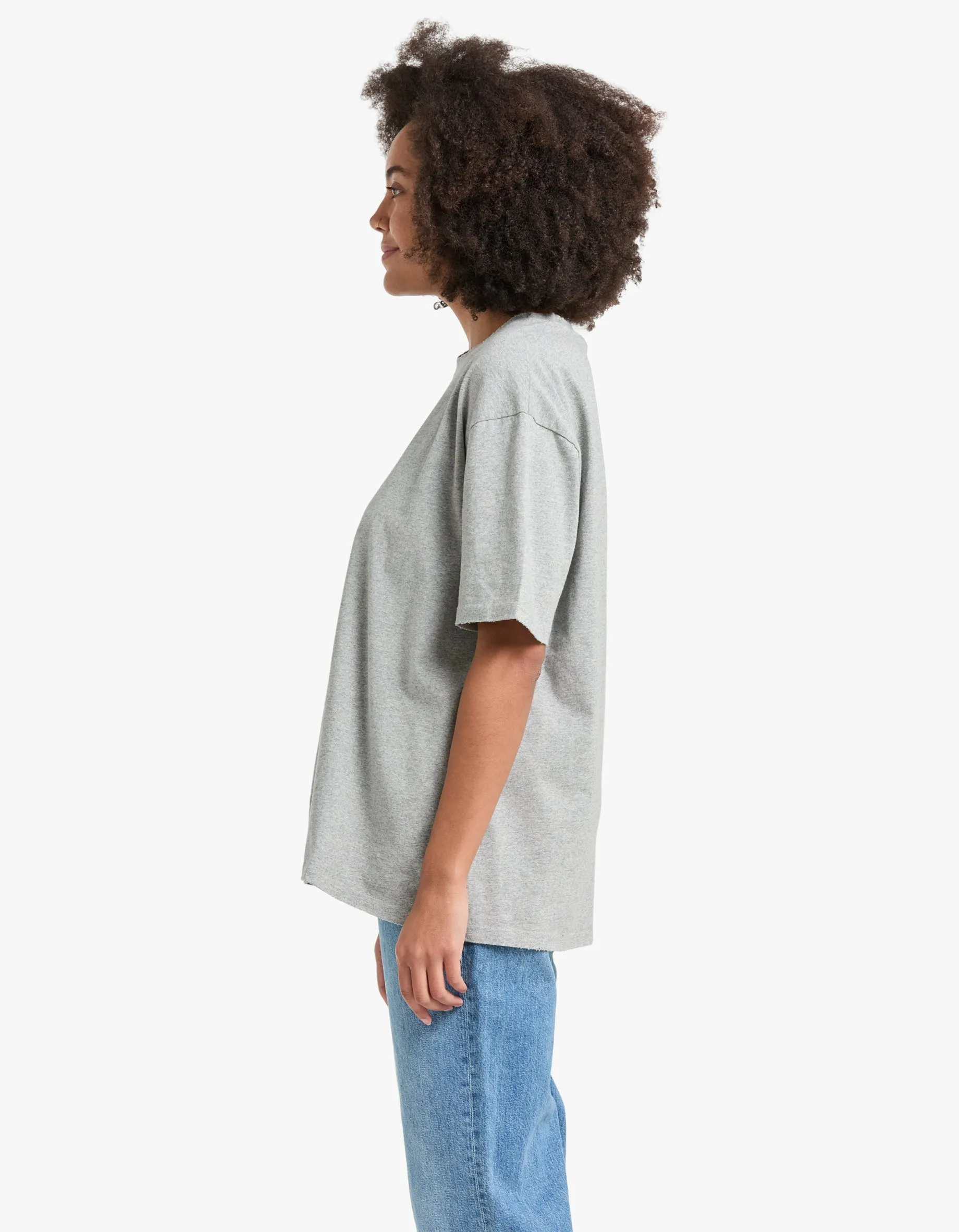 Boyfriend T-Shirt - Grey Marle