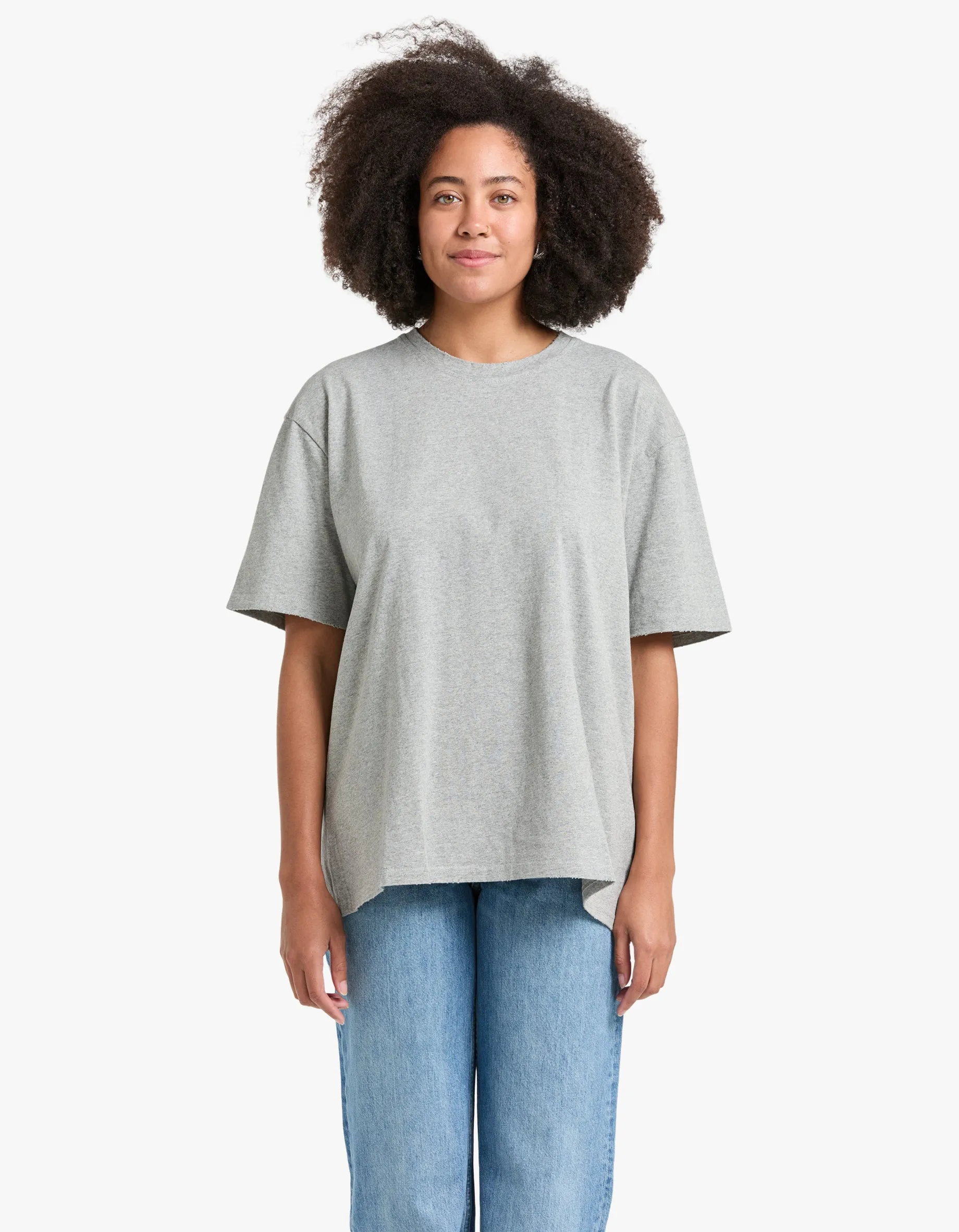 Boyfriend T-Shirt - Grey Marle