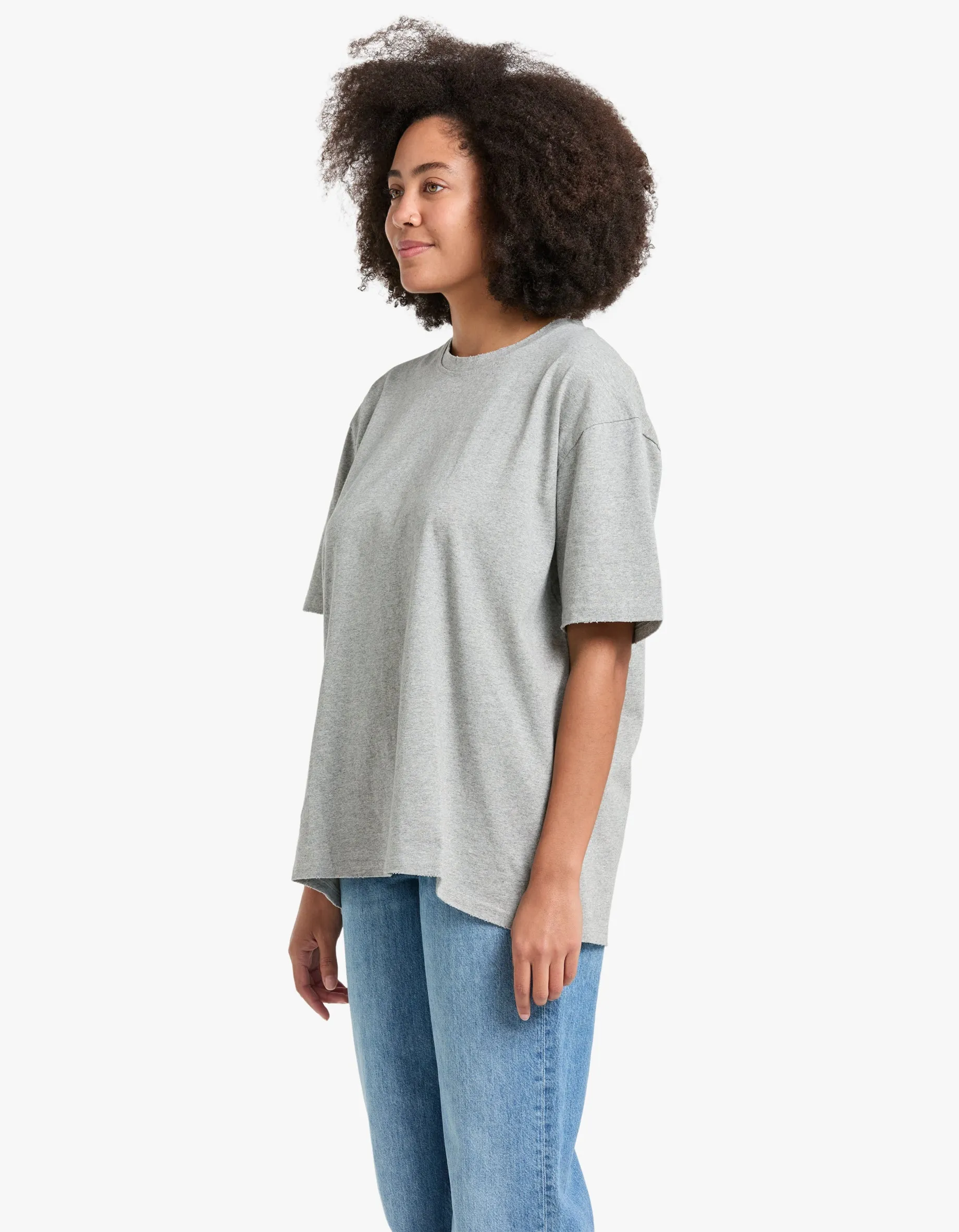 Boyfriend T-Shirt - Grey Marle