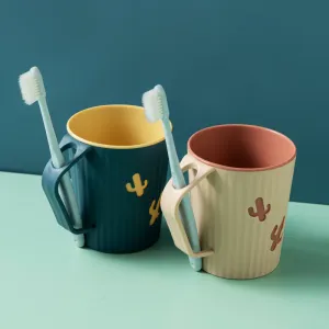 Cactus Plastic Toothbrush Cup, HG0089