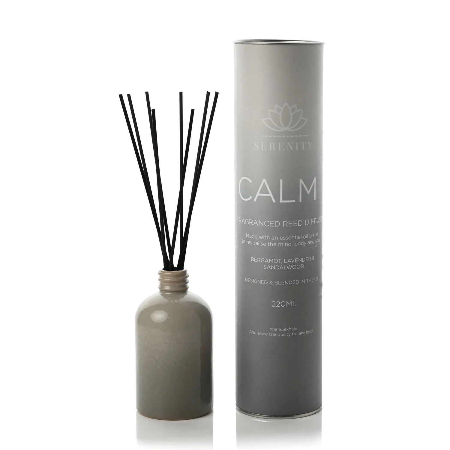 Calm Ceramic Bergamot Lavender Diffuser 220ml