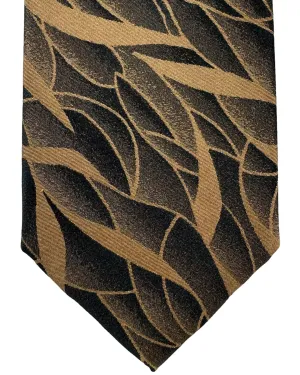 Canali Silk Tie Brown Pattern - Classic Italian SALE