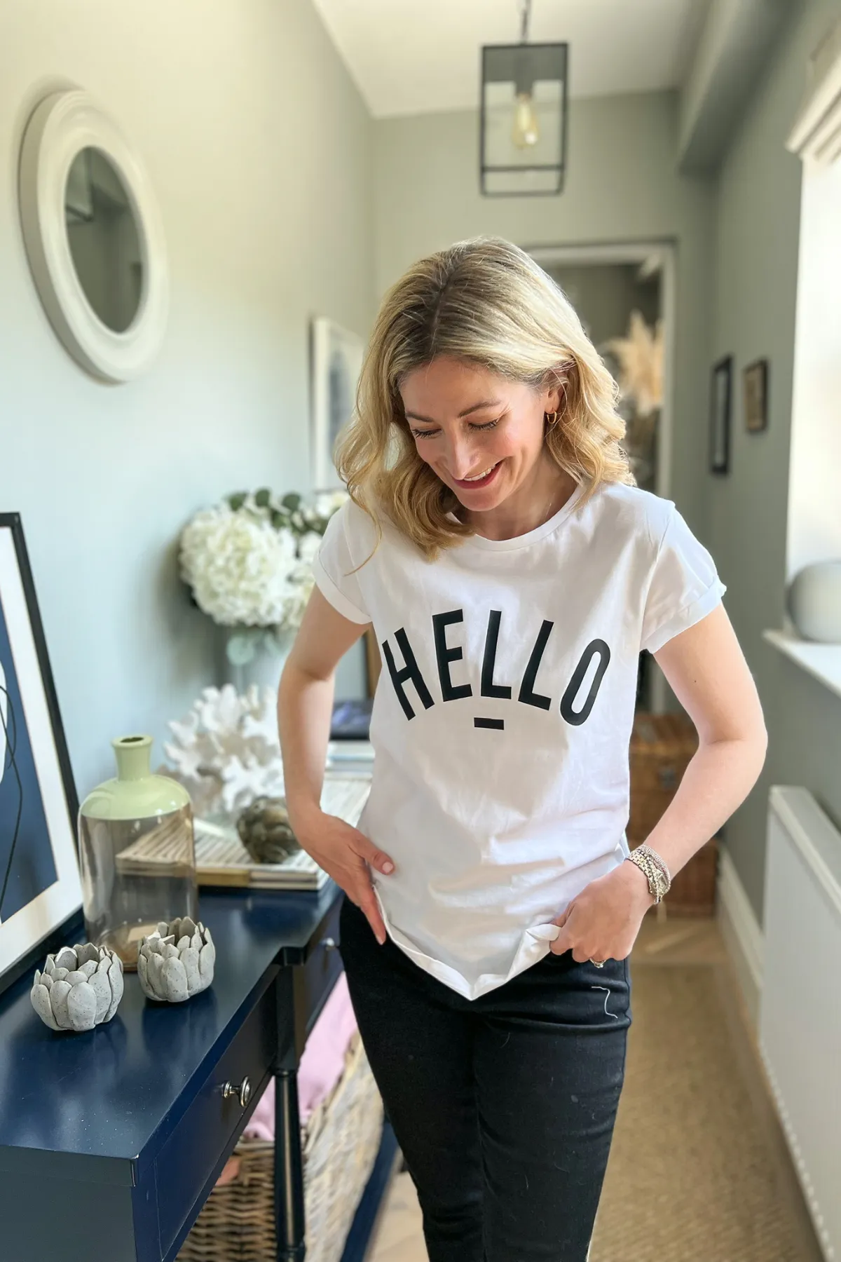 Classic White Hello T-Shirt