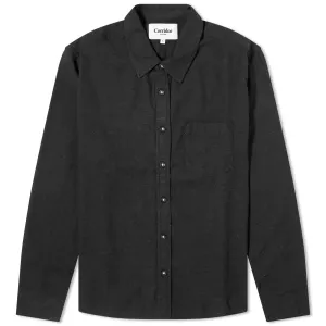 Corridor Lyocell Flannel Shirt, black