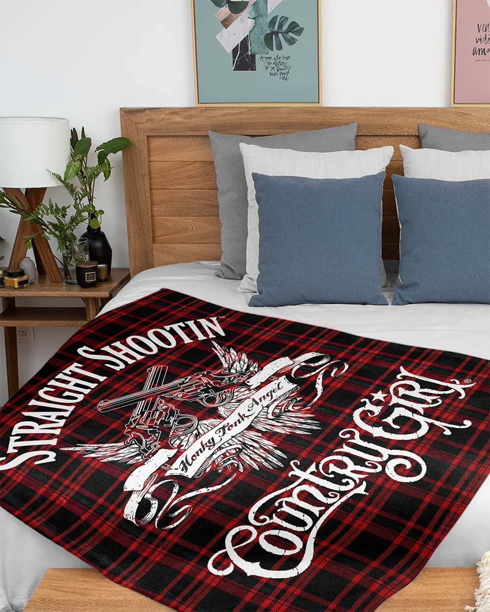 Country Girl® Straight Shootin 50" x 60" Minky Blanket