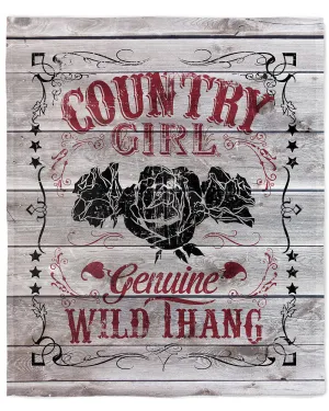 Country Girl® Wild Thang 50" x 60" Minky Blanket