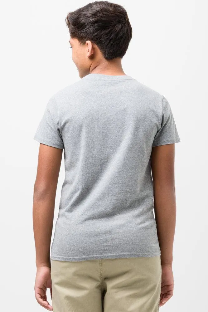 Crew Neck T-Shirt Grey Melange