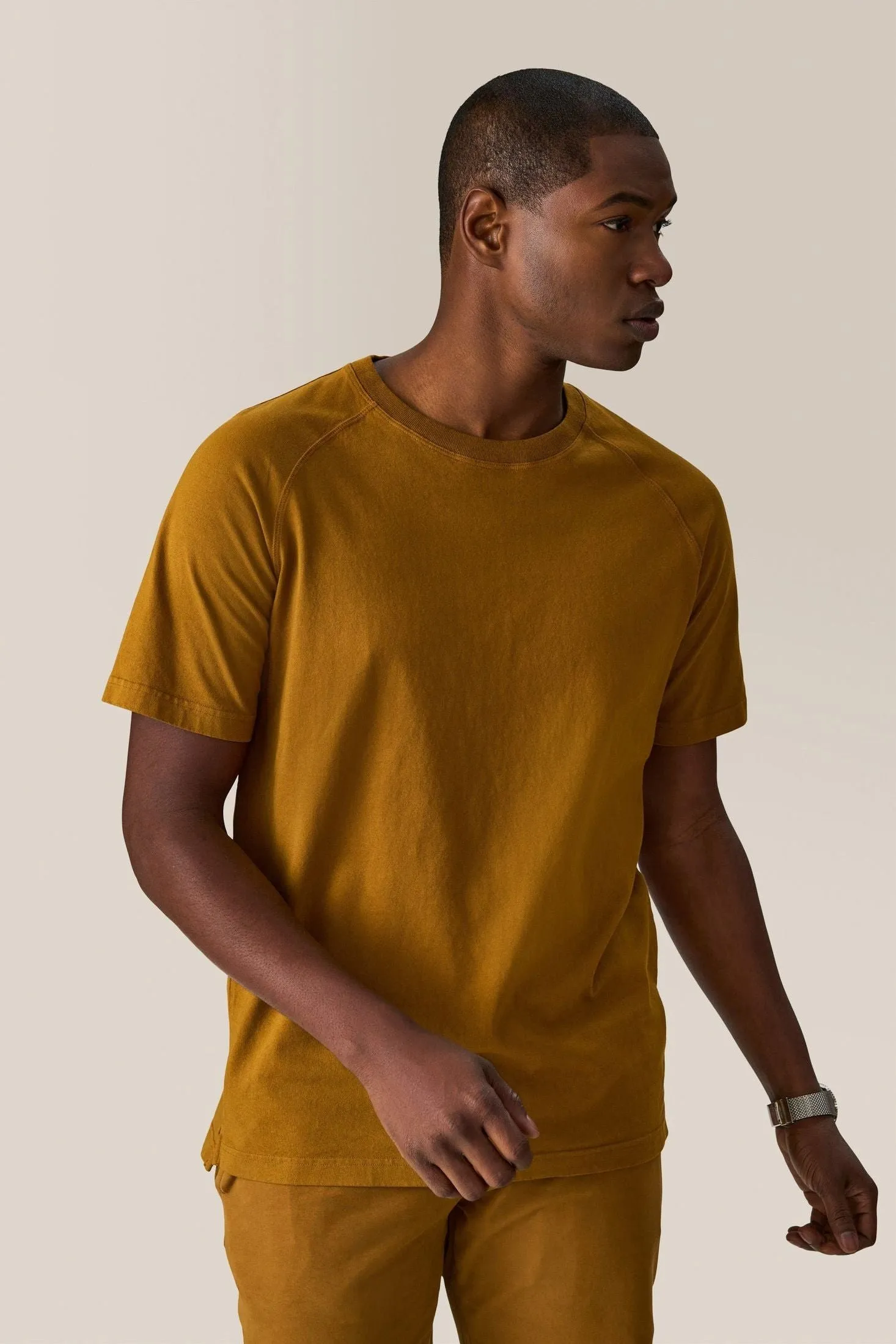 Crew Tee | Textured Cotton Jersey