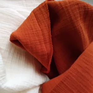 Crinkle Double Gauze / Persimmon