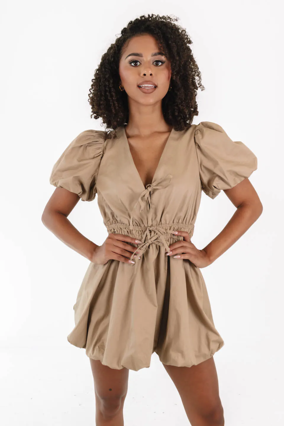 Falling Hard Dress - Khaki