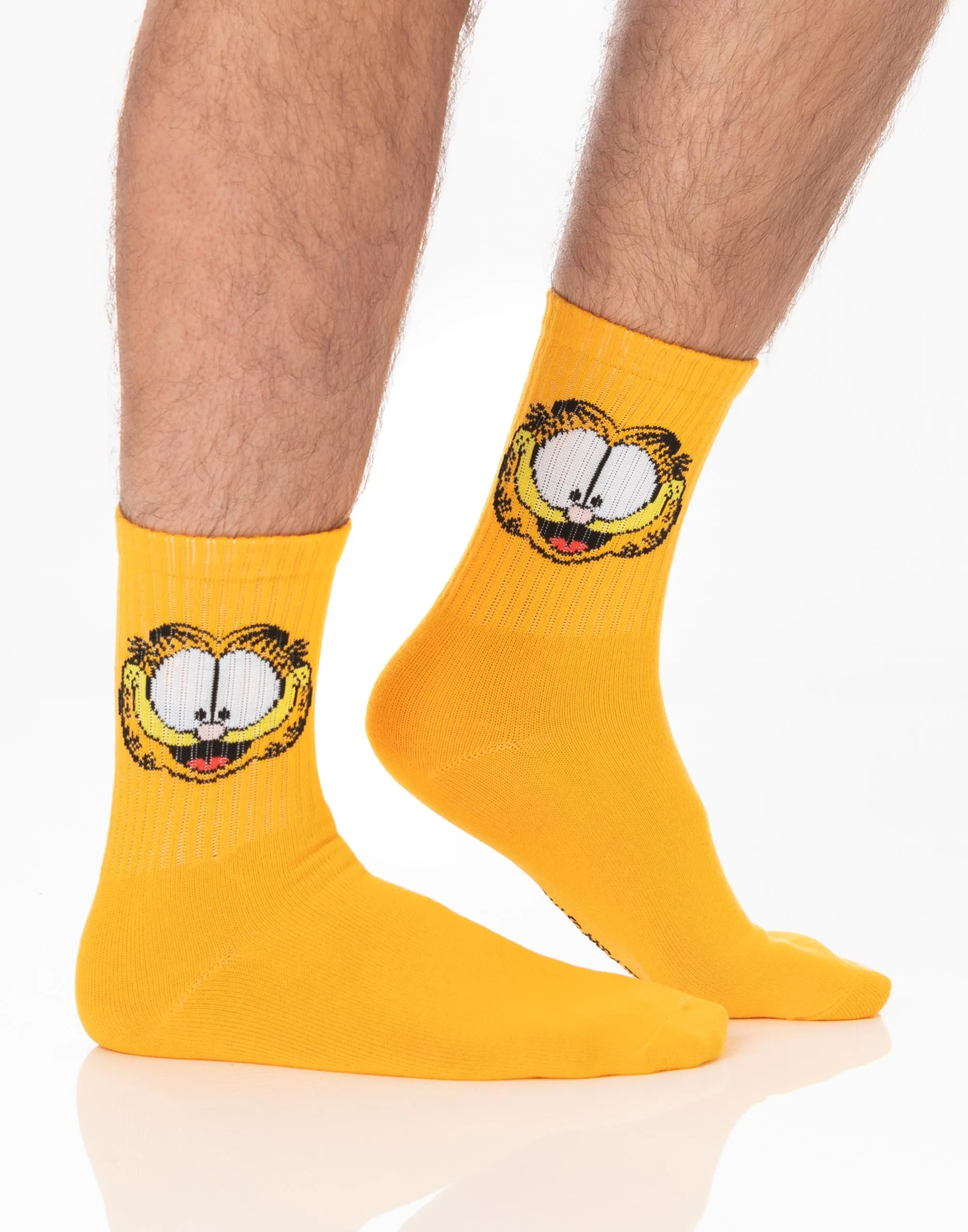 Garfield Garfield Unisex Orange Calf Socks Set of 3