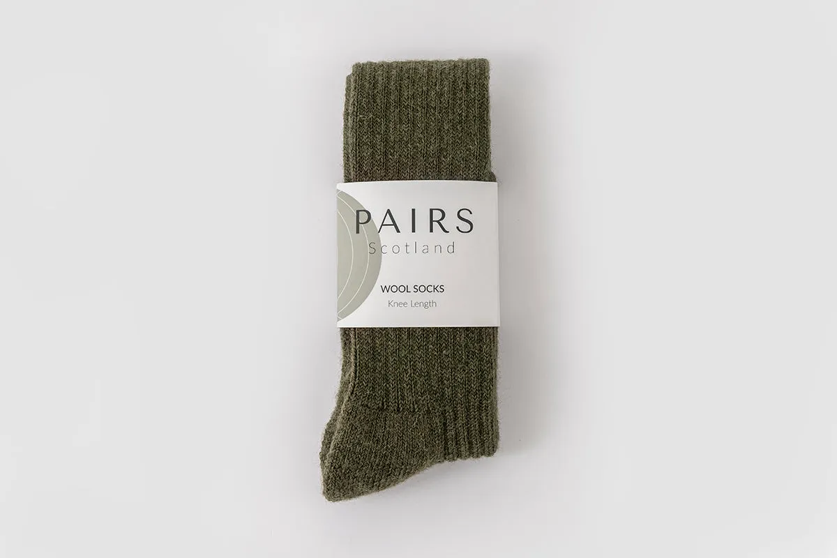 Green Wool Knee Highs