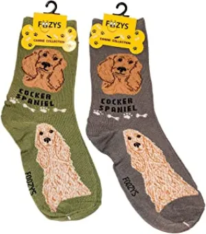 Grey Cocker Spaniel Socks