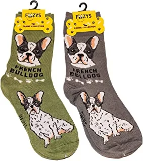 Grey French Bulldog Socks