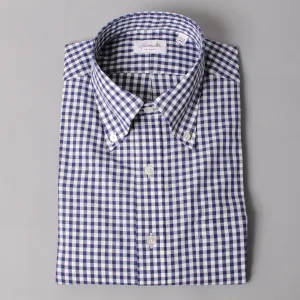 Hamilton Classic Gingham Check Sport Shirt — Navy