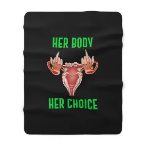 IAC  Home & Livings- Blankets / Sherpa Fleece Blanket / Her Body Her Choice