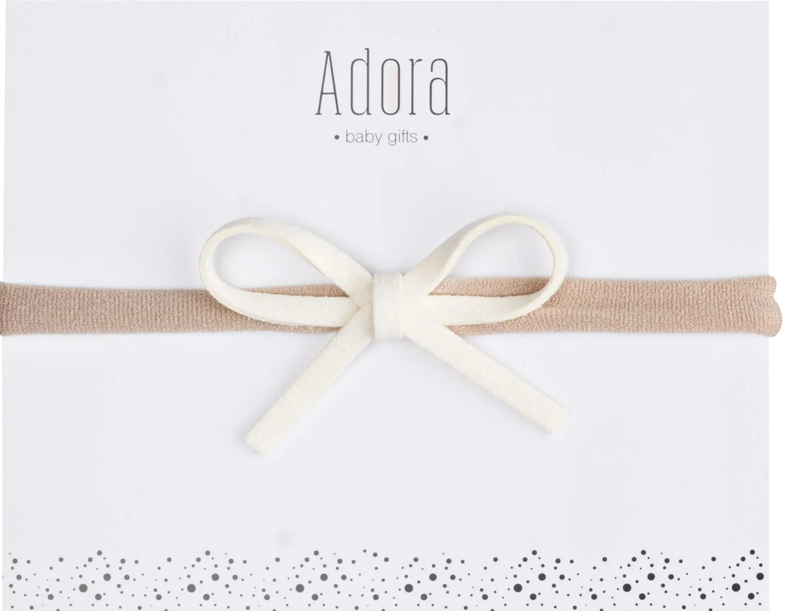 Ivory Mini Classic Headband