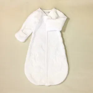 Jungle Plush SleepSack - White