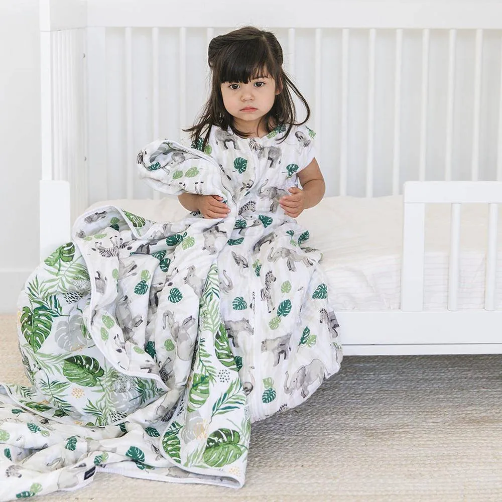 Jungle   Rainforest Premium Cotton Snuggle Blanket